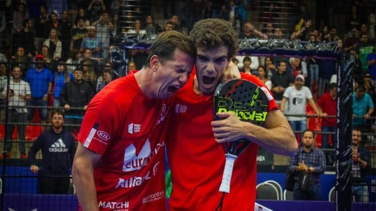 Navarro y Lebrón celebran su reciente triunfo en el torneo de Sao Paulo.