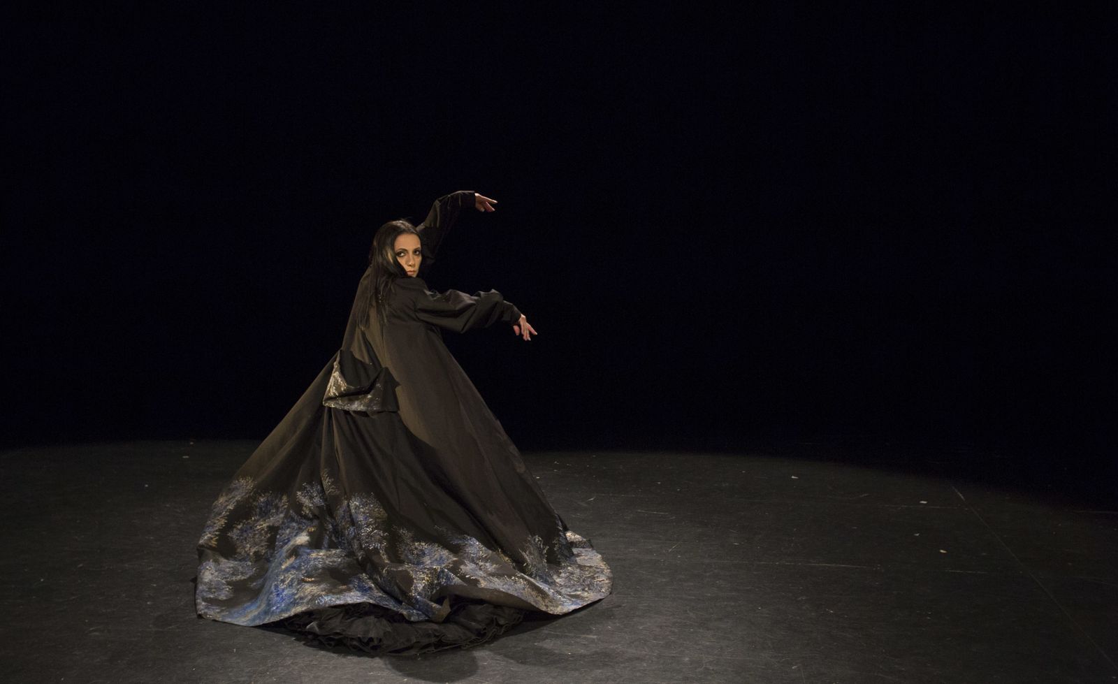 Eva Yerbabuena en el ensayo del espectáculo 'cuentos de azúcar'