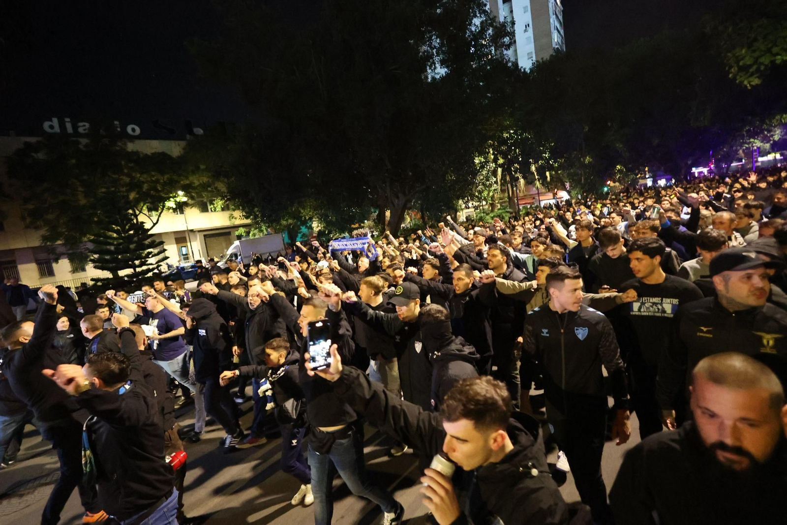 Las fotos de la protesta de la afición del Málaga CF por el "secuestro judicial"