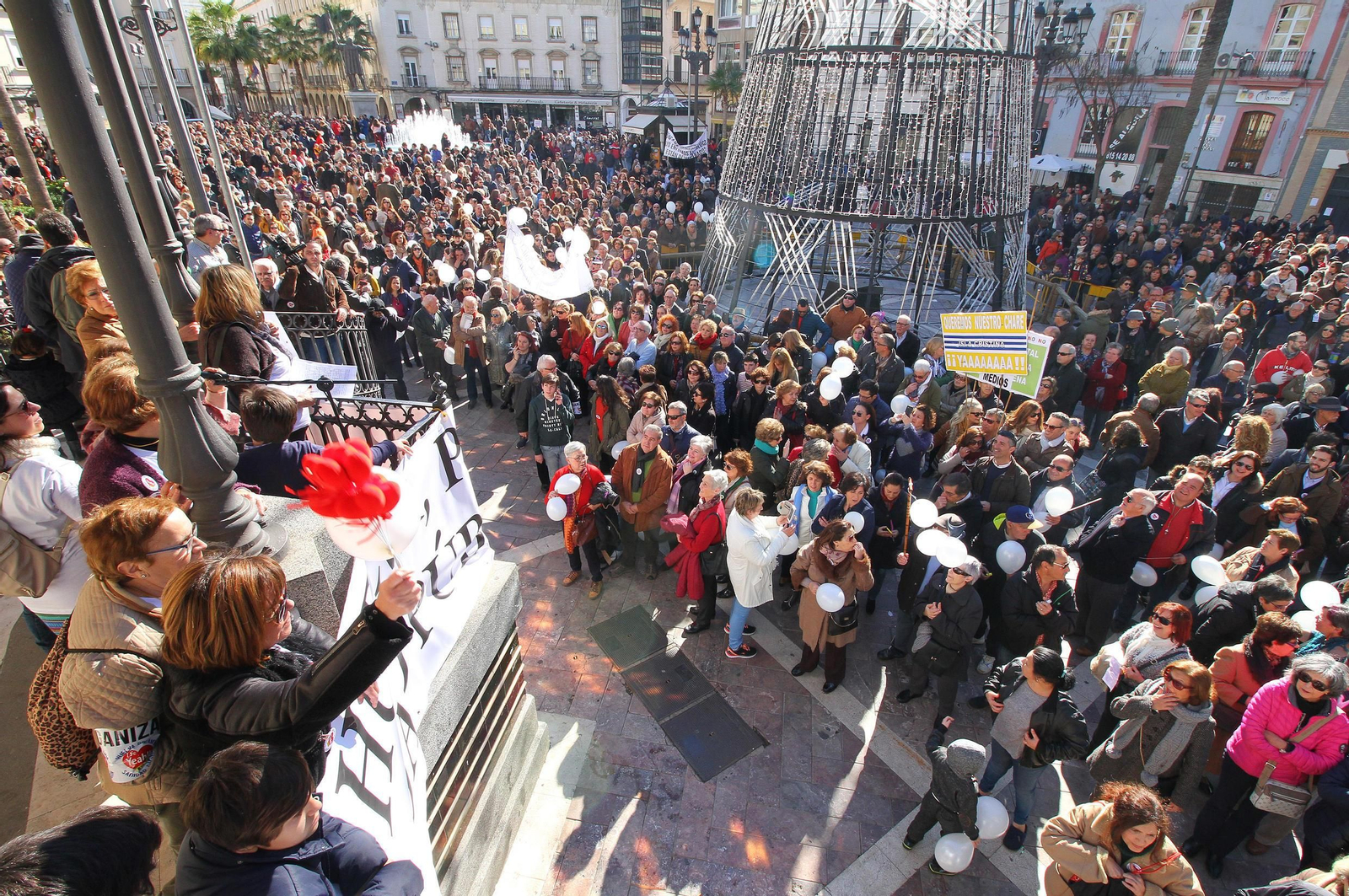 La marea blanca, en Huelva