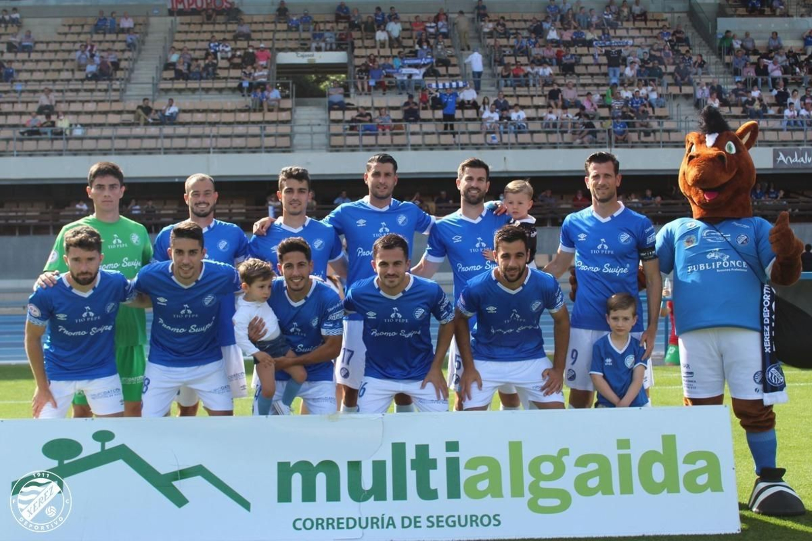 Once que presentó el Xerez DFC ante el Mensajero en Chapín.