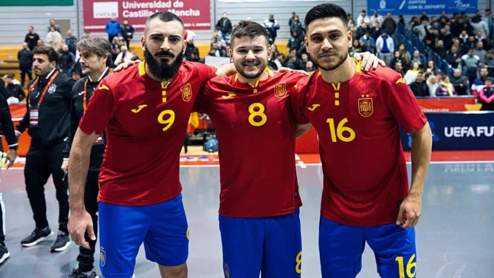Juan Emilio, Pani y Cortés, los tres almerienses de la selección española.