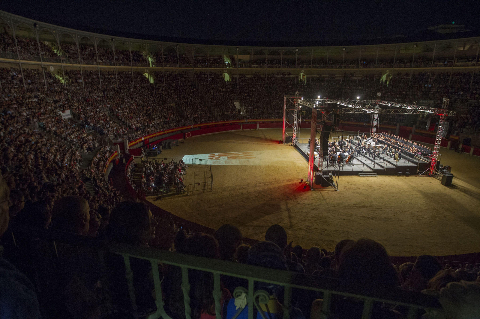 La formación en el concierto que ofreció en la Plaza de Toros en 2015.