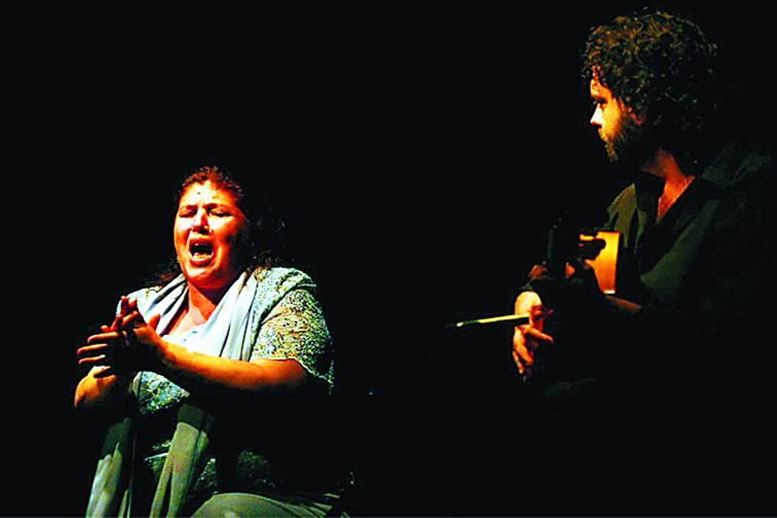 Inés Bacán y Antonio Moya participaron en este homenaje a Juan Peña 'El Lebrijano'.