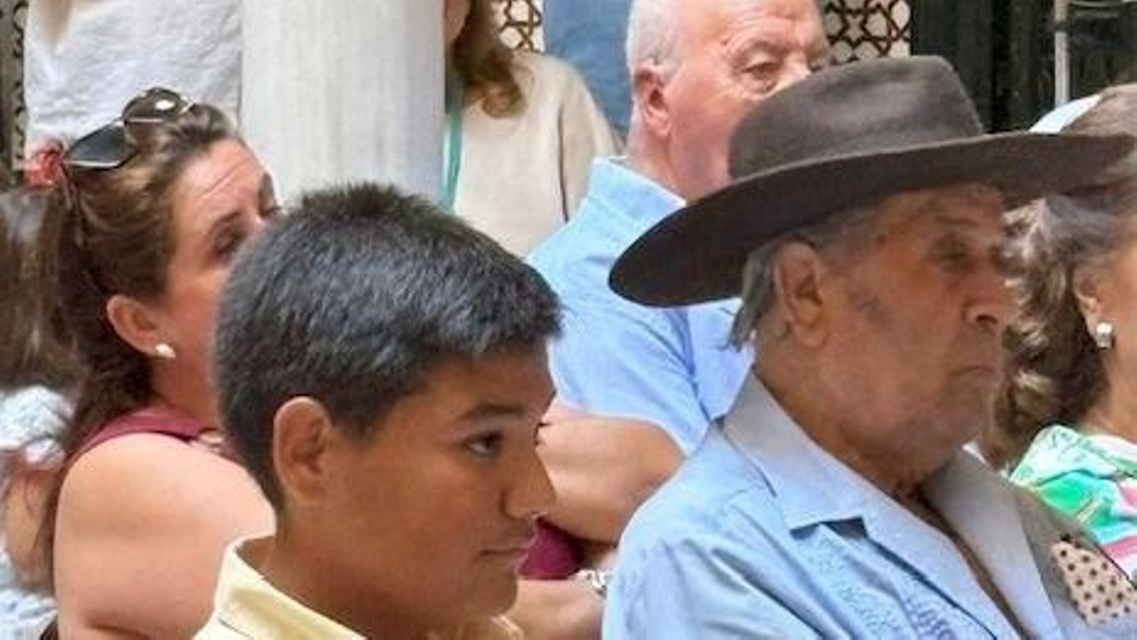 Tío Juane, padre de Bastián Blanco, en la presentación del libro de su hijo.