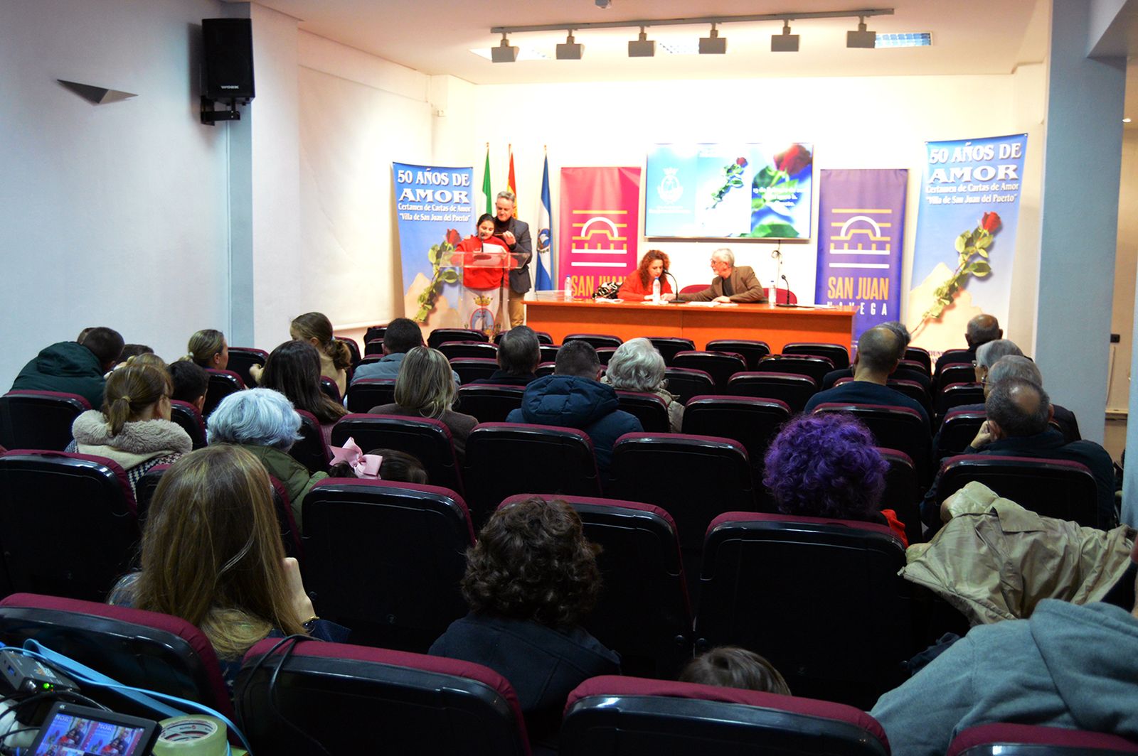 Acto de entrega del premio del XXVIII Concurso de Cartas y 50 años de amor.