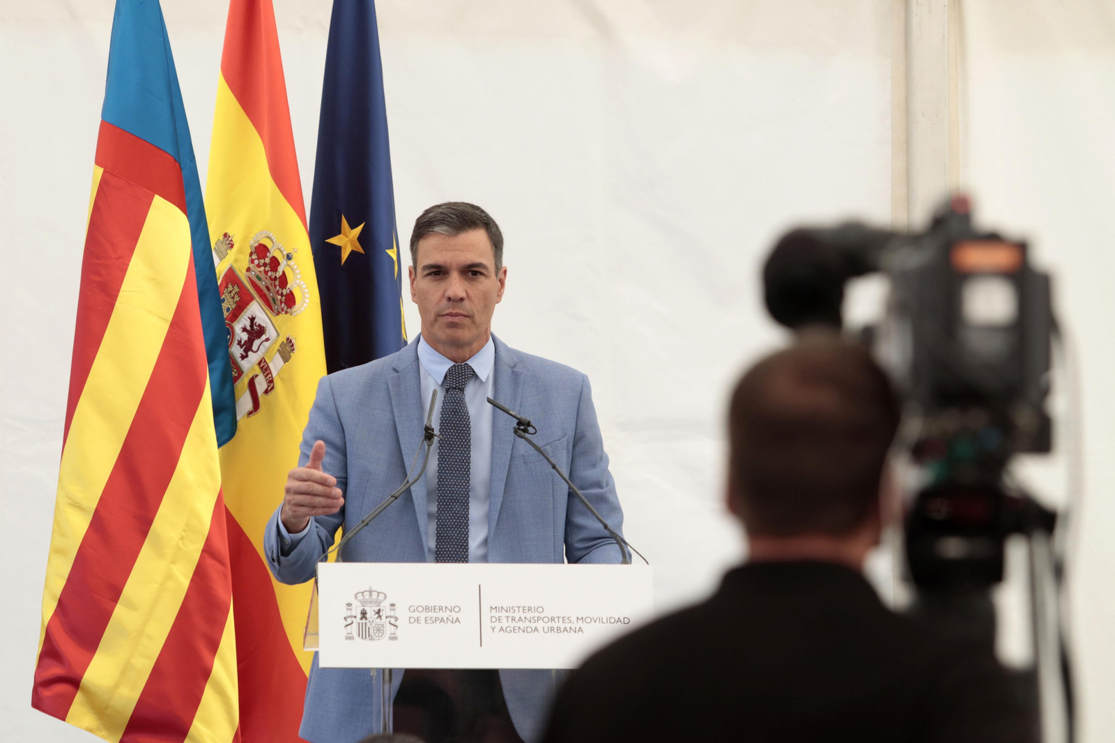 Pedro Sánchez, en Morella (Castellón).