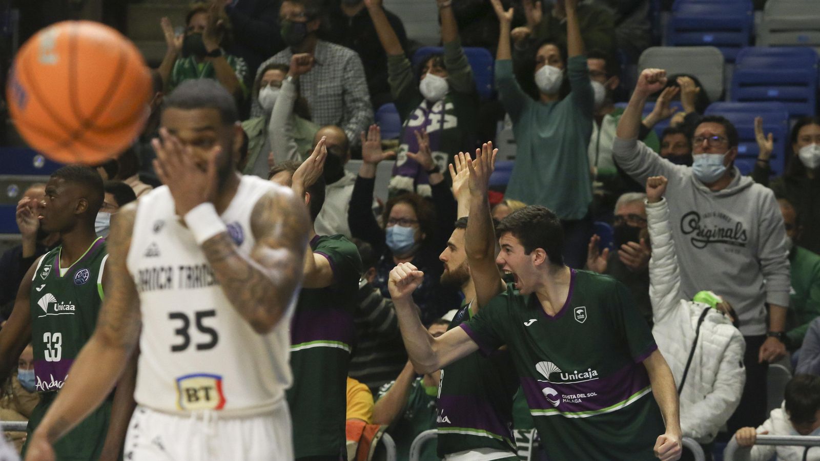Álvaro Folgueiras, en un partido del Unicaja.
