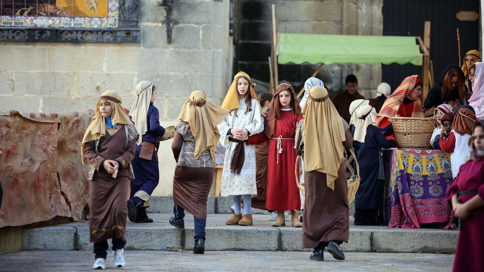 Imágenes del Belén Viviente de la plaza San Lucas en Jerez