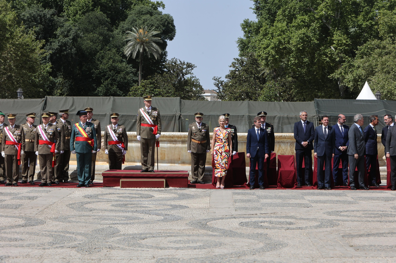 Jura de bandera de personal civil en Sevilla