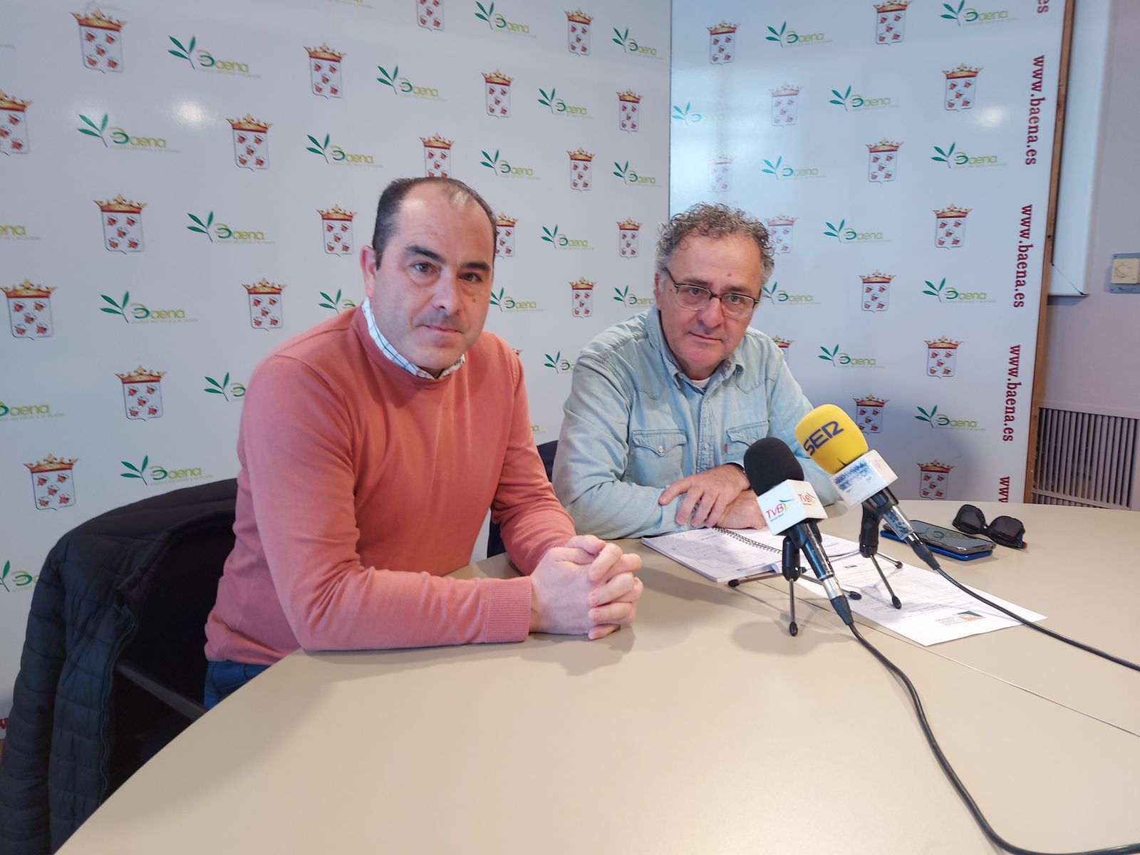 Los concejales Ramón Martín y José Gómez.