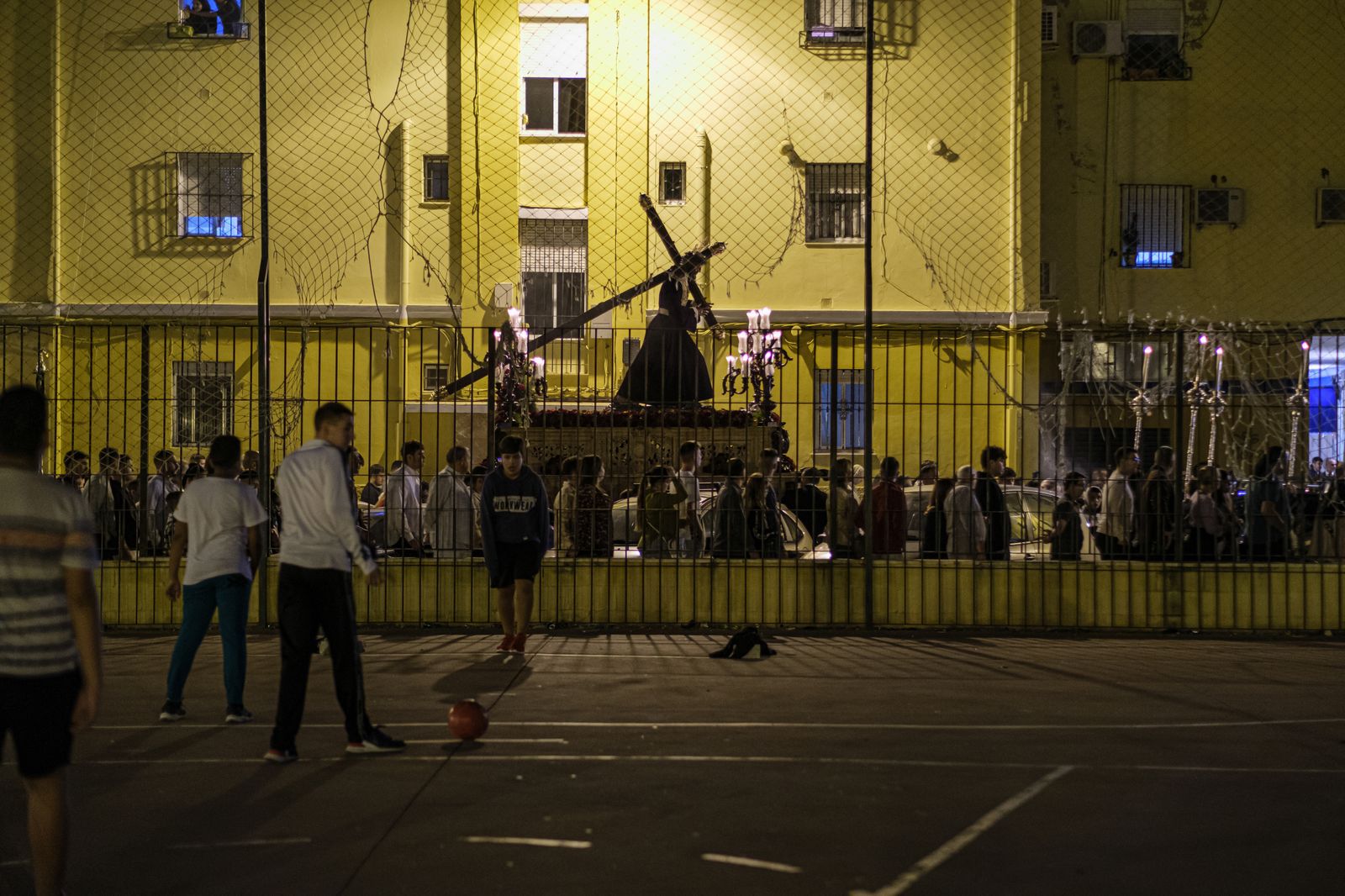 Las imágenes de la procesión del Cristo de la Bondad de San Leandro