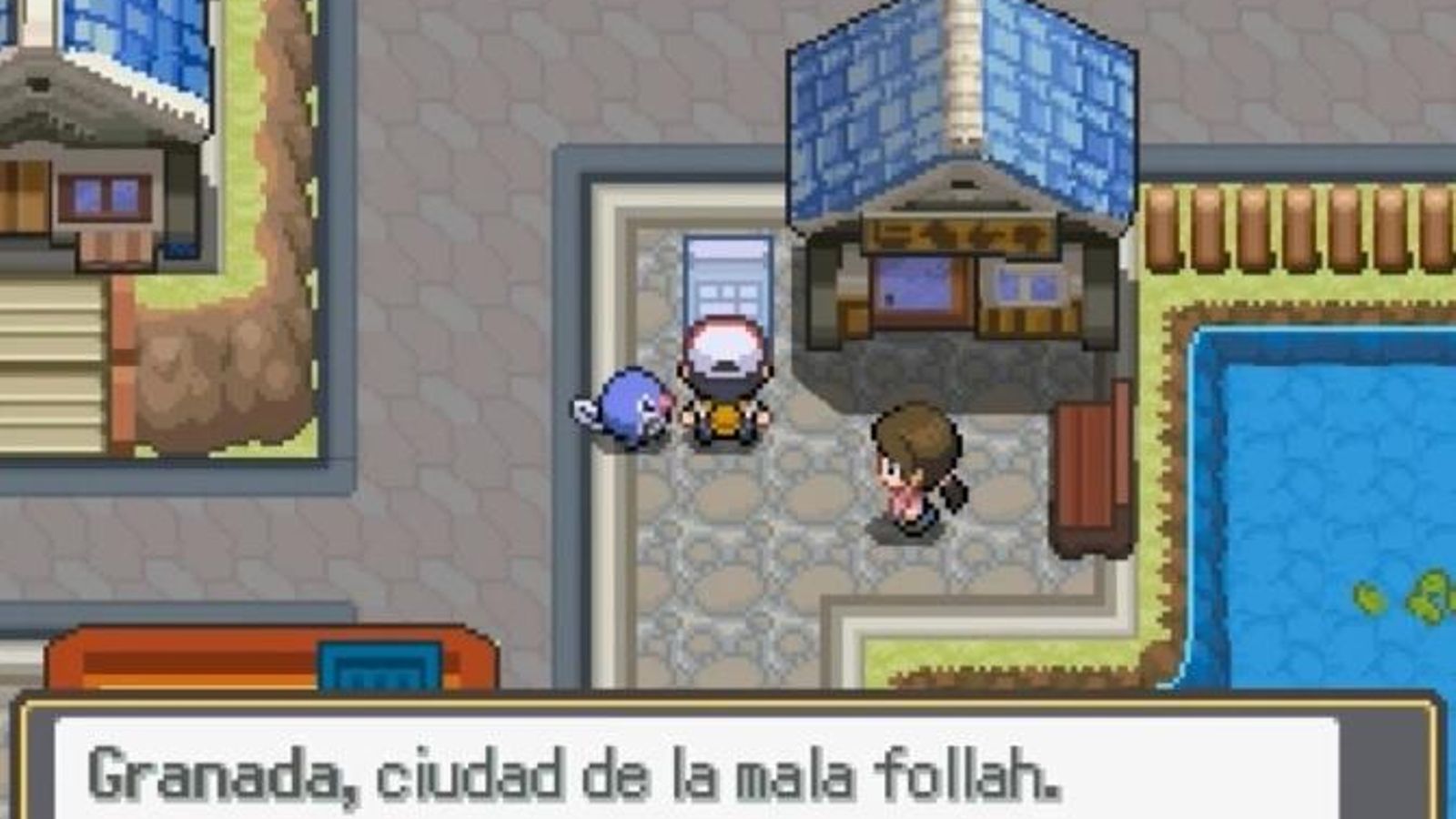 Cartel en la ciudad que señala el estereotipo del mal caracter de los granadinos