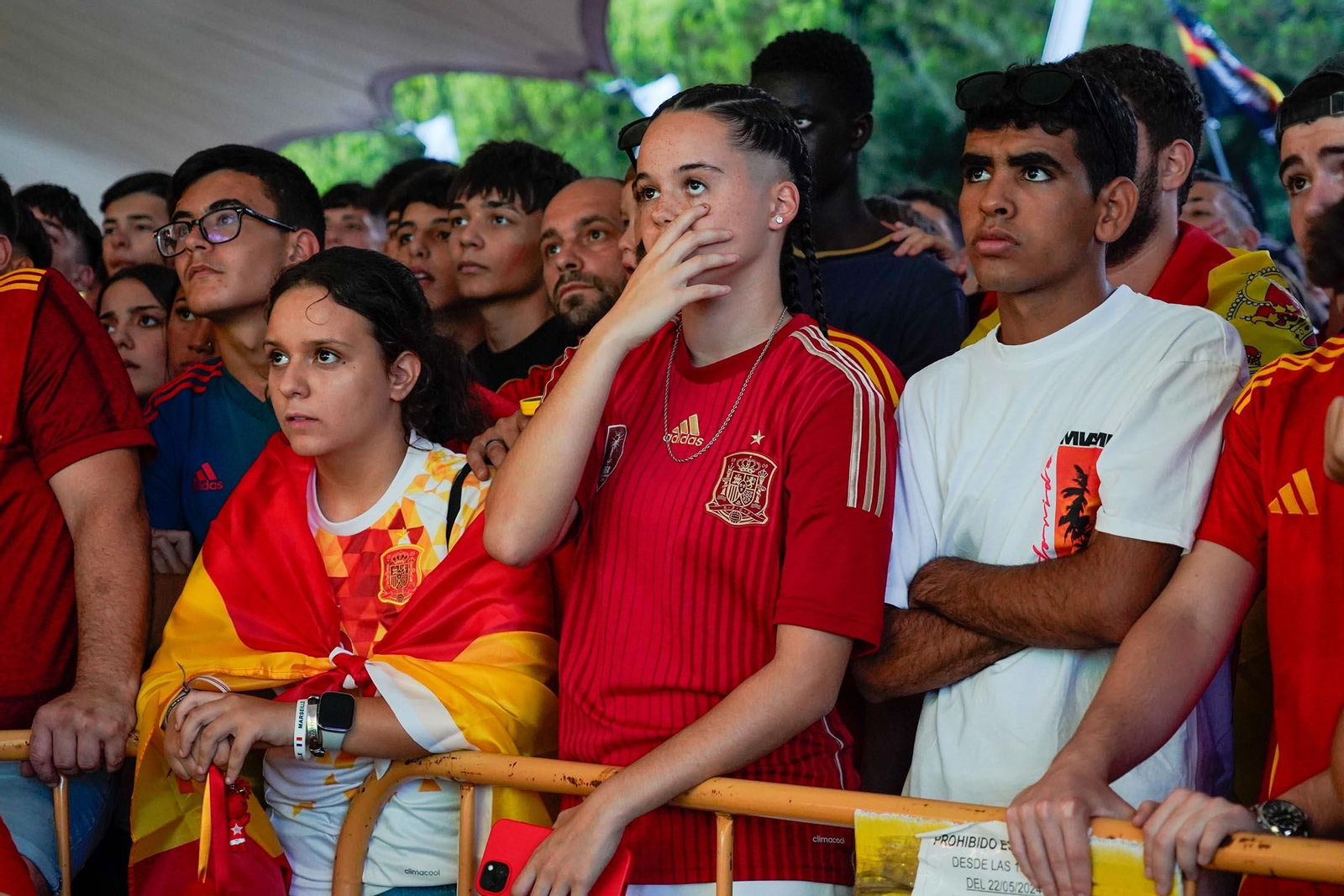 Imágenes del ambiente durante la final de la Eurocopa entre España e Inglaterra Imágenes del ambiente durante la final de la Eurocopa entre España e Inglaterra