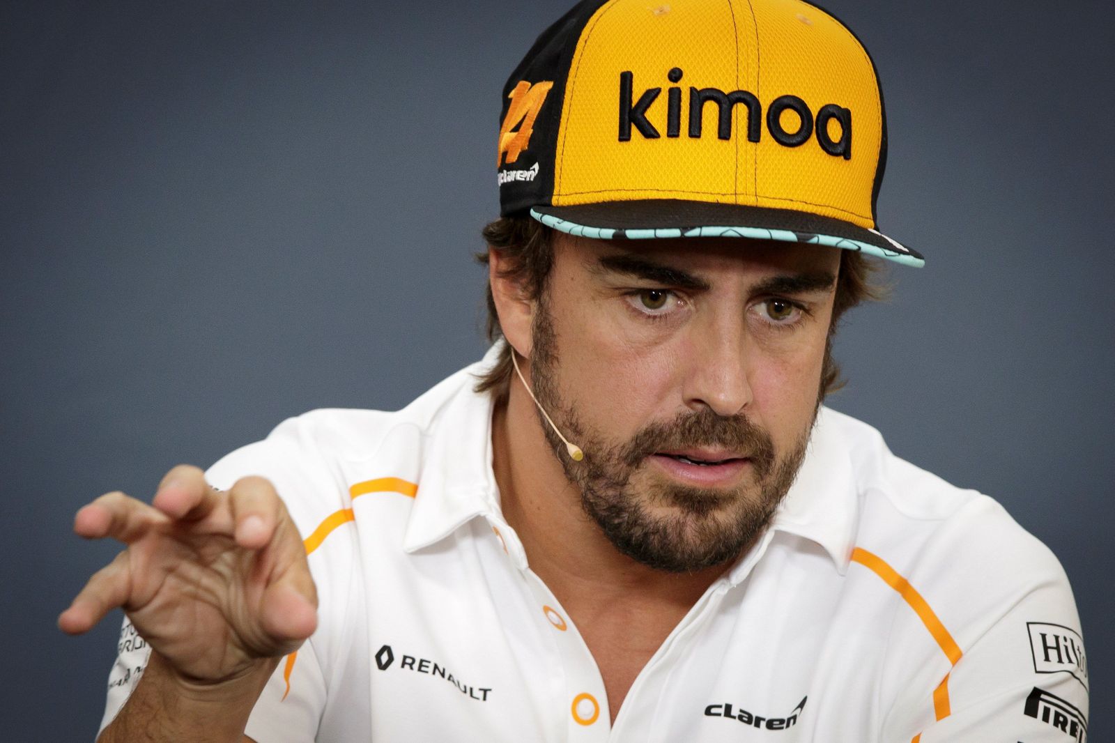 Fernando Alonso, en rueda de prensa.