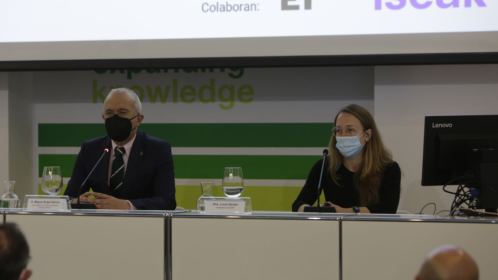 Miguel Ángel García y Lucía Gorjó.