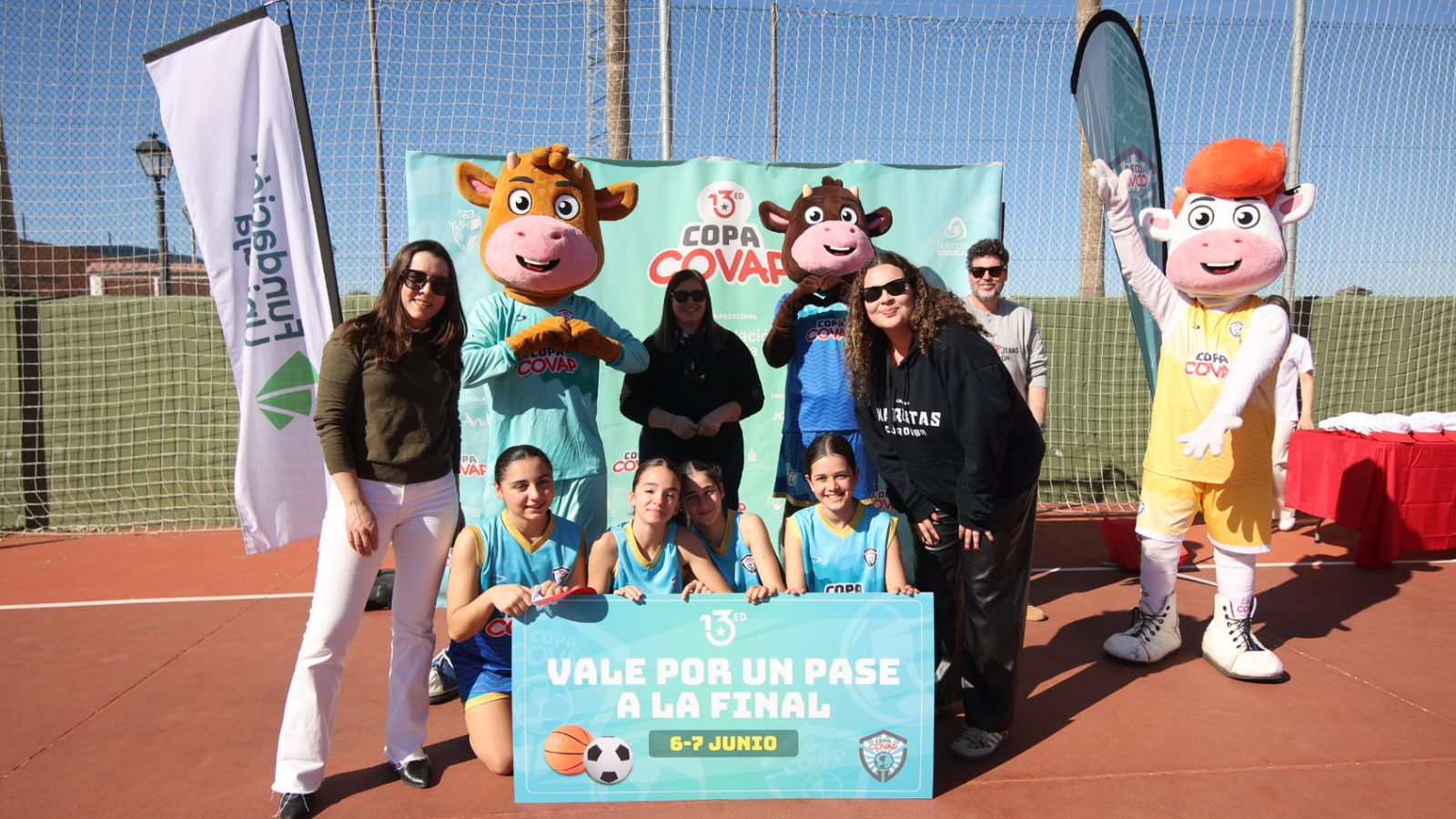 Maristas 1, ganadoras de baloncesto 3x3 femenino de la 13ª Copa COVAP en Palma del Río
