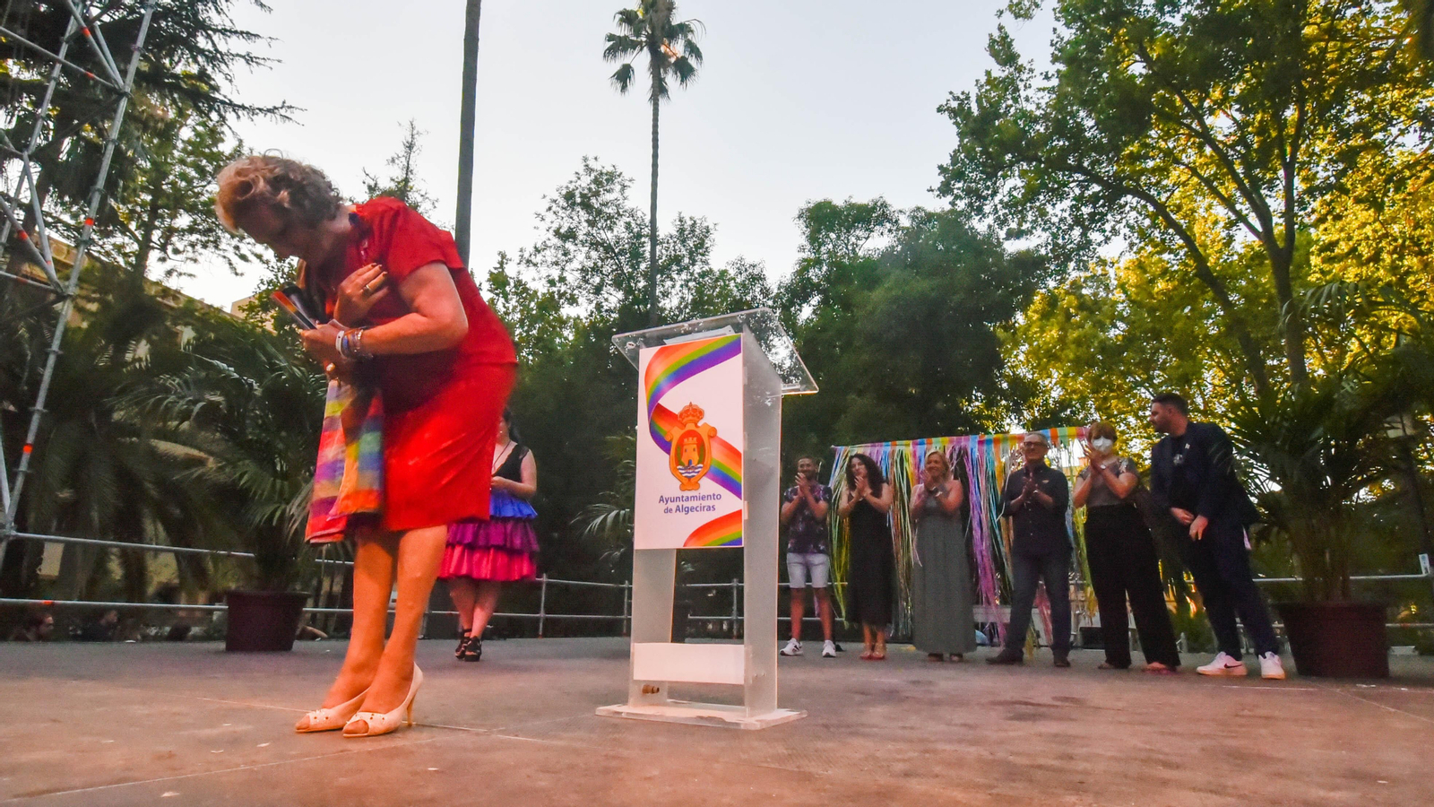 Fotos de la celebración del Orgullo LGTBI en Algeciras con Manolita Chen
