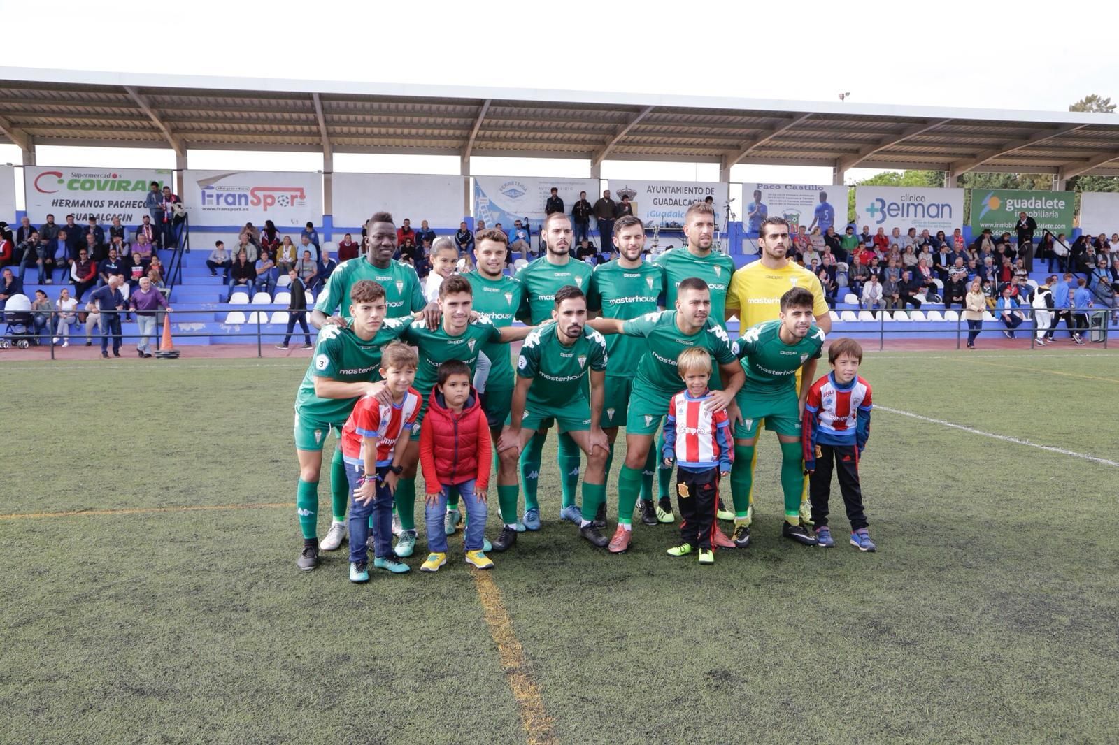 Formación inicial del Algeciras en su visita al Guadalcacín