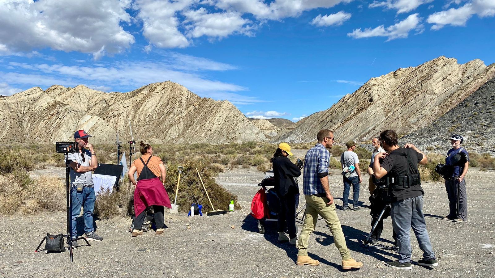 El desierto de Tabernas tiene un gran protagonismo en el corto ‘Domino’.