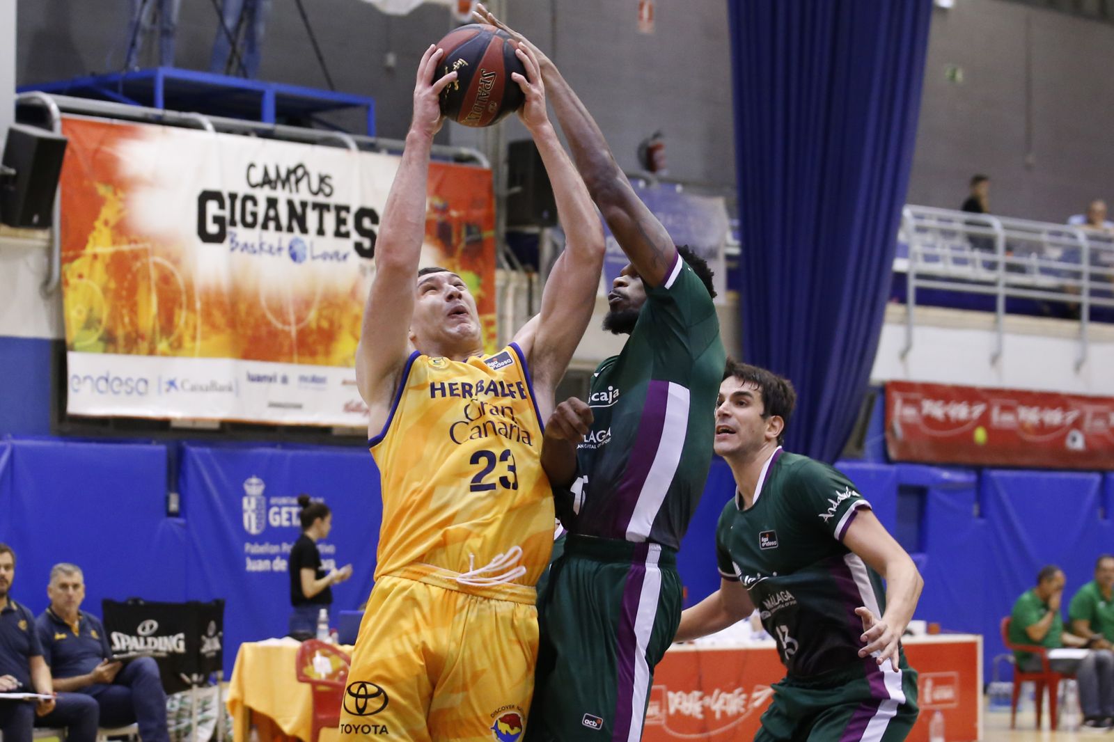 La primera victoria del Unicaja, en fotos