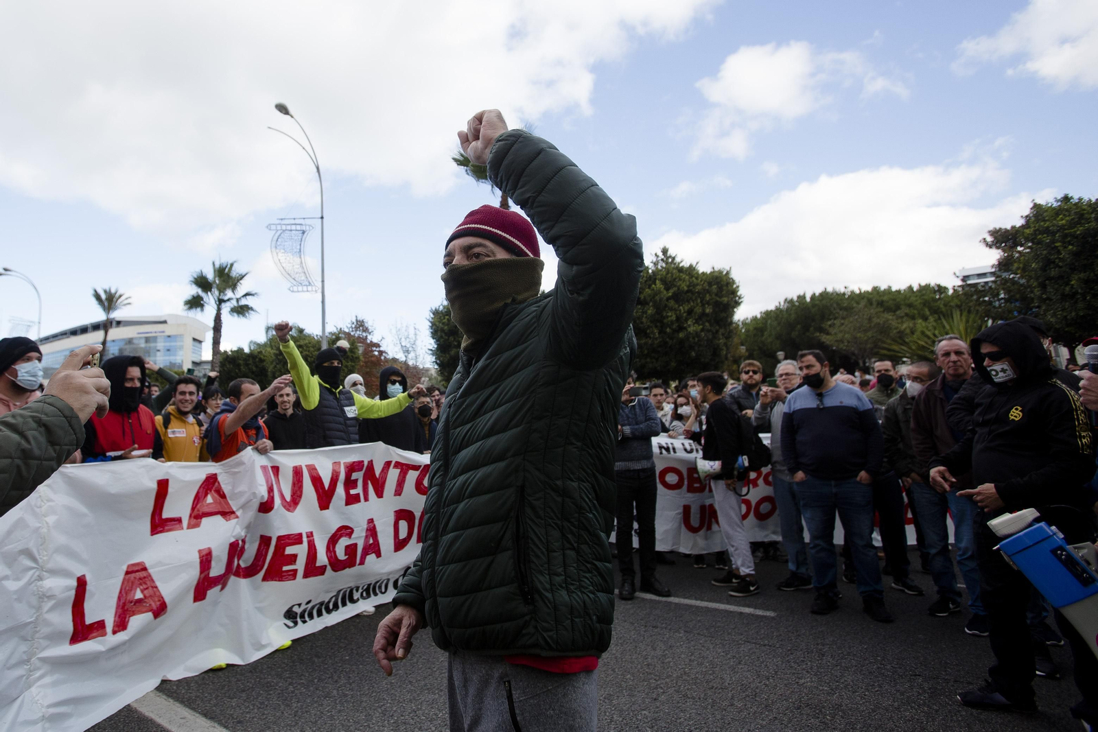Imágenes de la manifestación por la huelga del metal