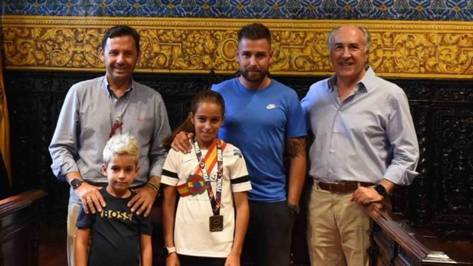 La recepción a Irene Bolaños en el Ayuntamiento.