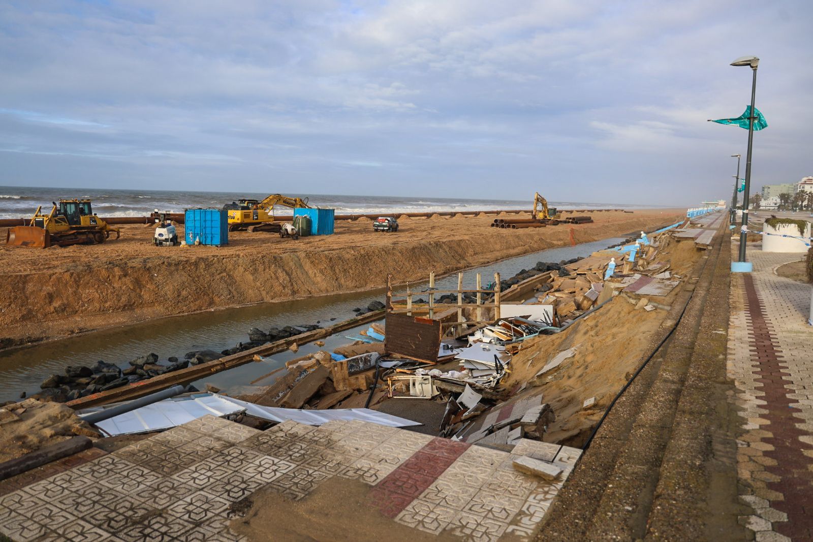 Fotografías de las zonas más perjudicadas de Matalascañas tras los últimos temporales