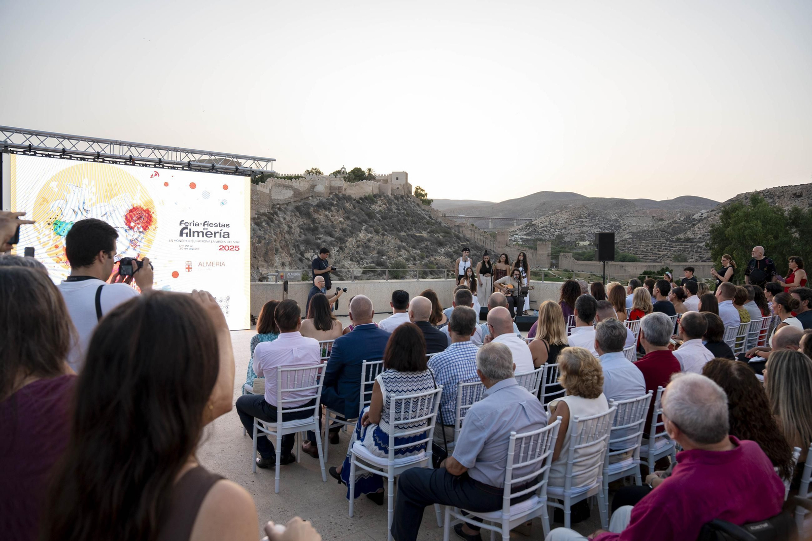Las imágenes de la presentación de la Feria de Almería 2025 en honor de la Virgen del Mar