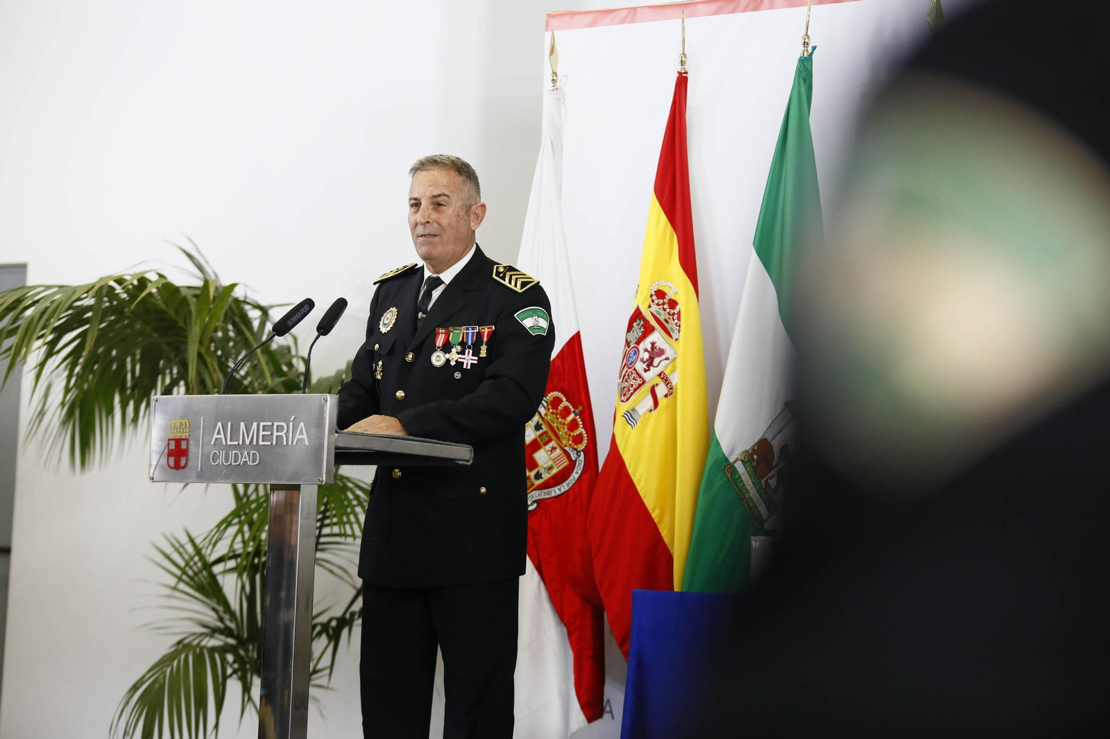 Las imágenes del acto institucional de la Policía Local de Almería con motivo de la festividad de su patrón, San Esteban