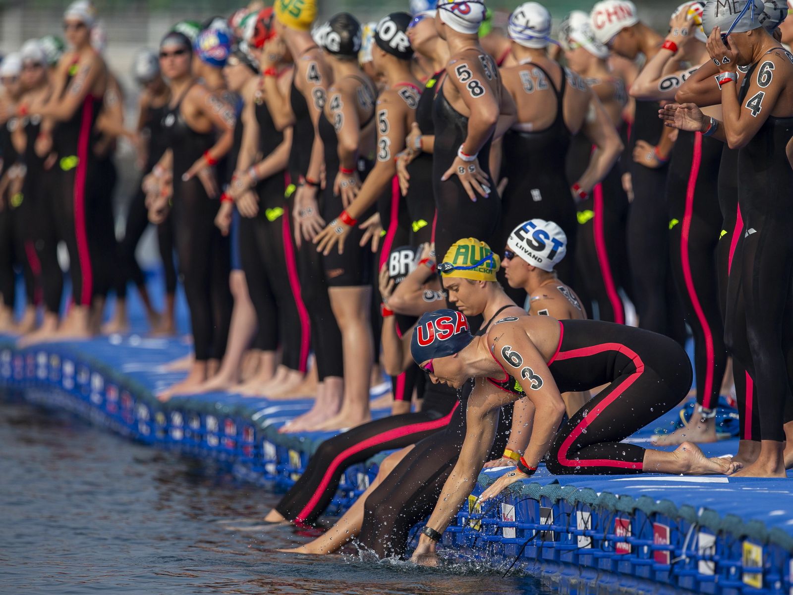 Las fotos de Paula Ruiz en el Mundial de aguas abierta de Gwangju