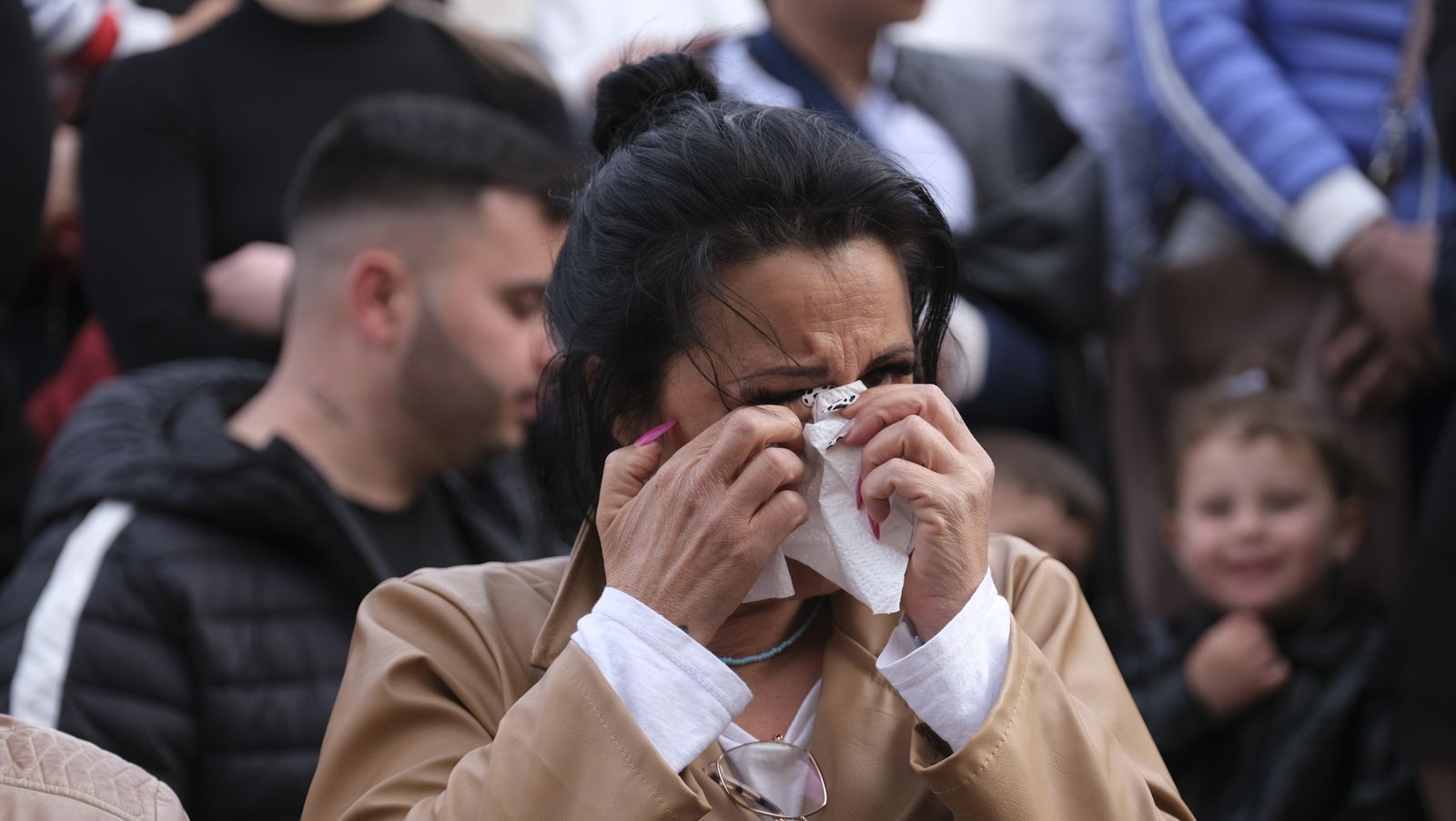 La procesión del Encuentro por las calles de Almería, en imágenes