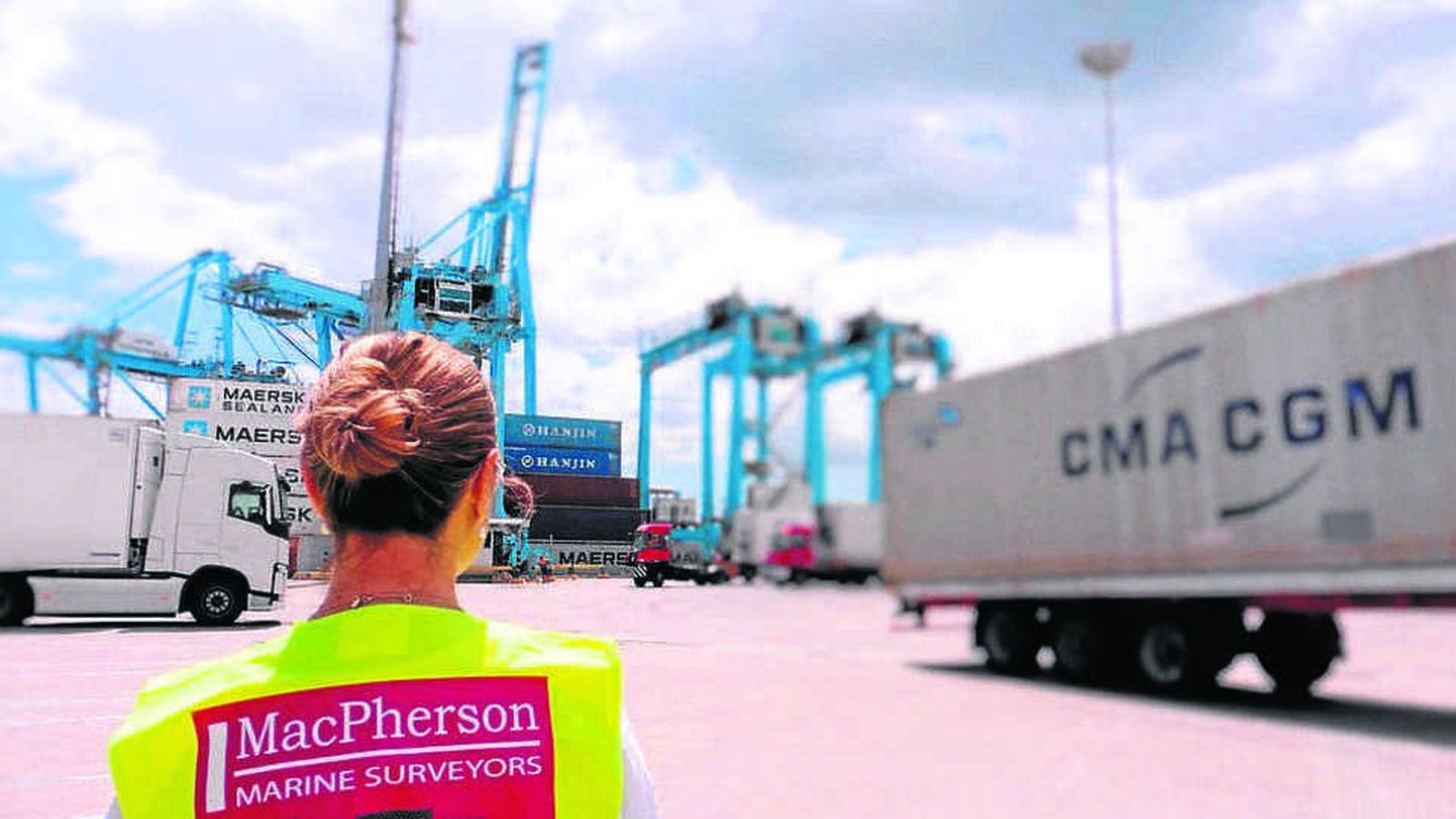 Inspectora en el Puerto de Algeciras.