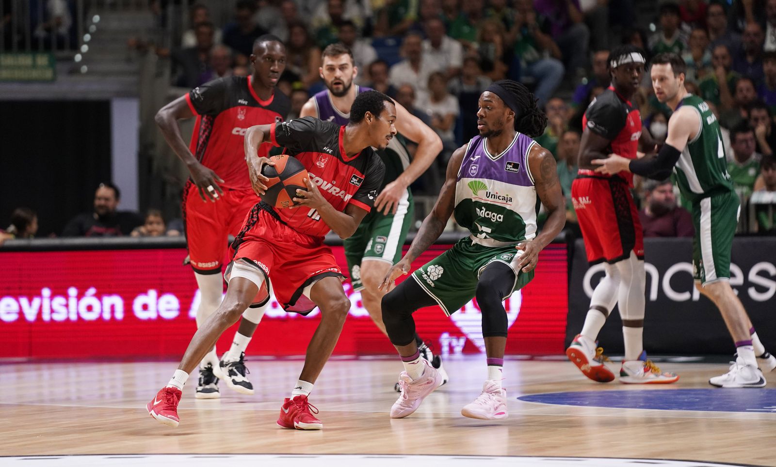 Alex Renfroe fue el mejor jugador del Covirán en Málaga.