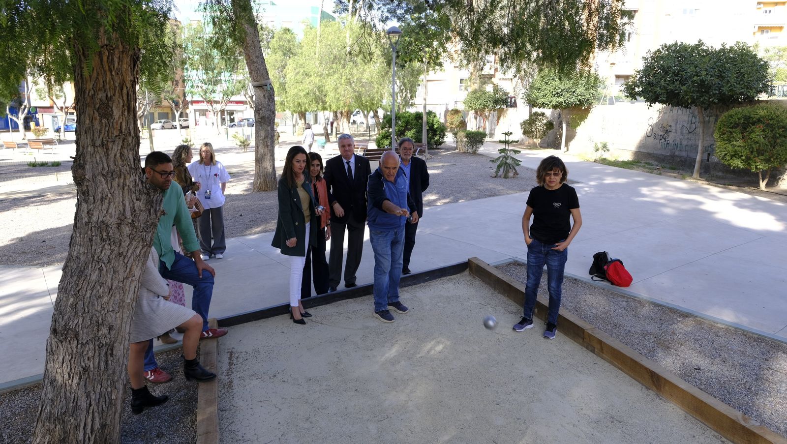 Imágenes del nuevo parque en el entorno de la Bola Azul