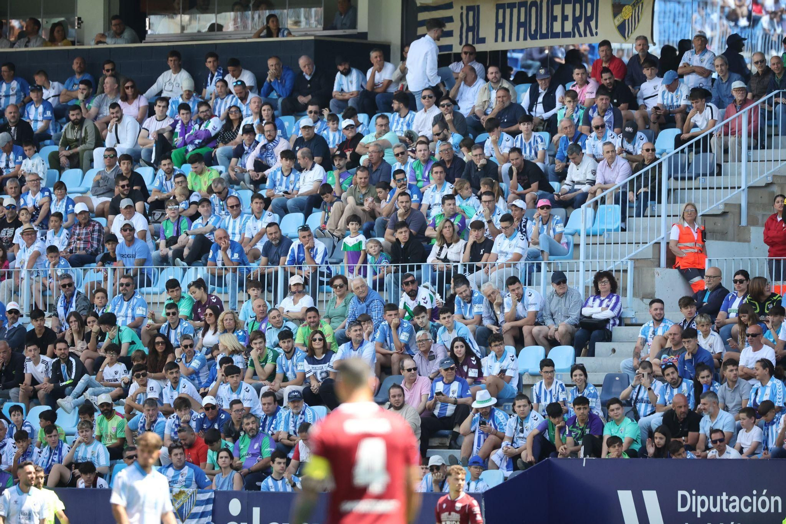 Búscate en el Málaga CF - Mérida en las gradas de La Rosaleda