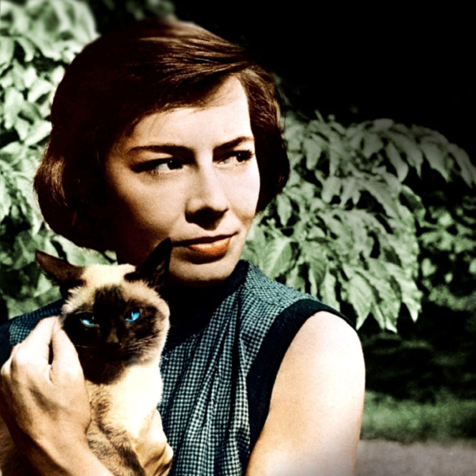 La autora en una imagen de juventud.