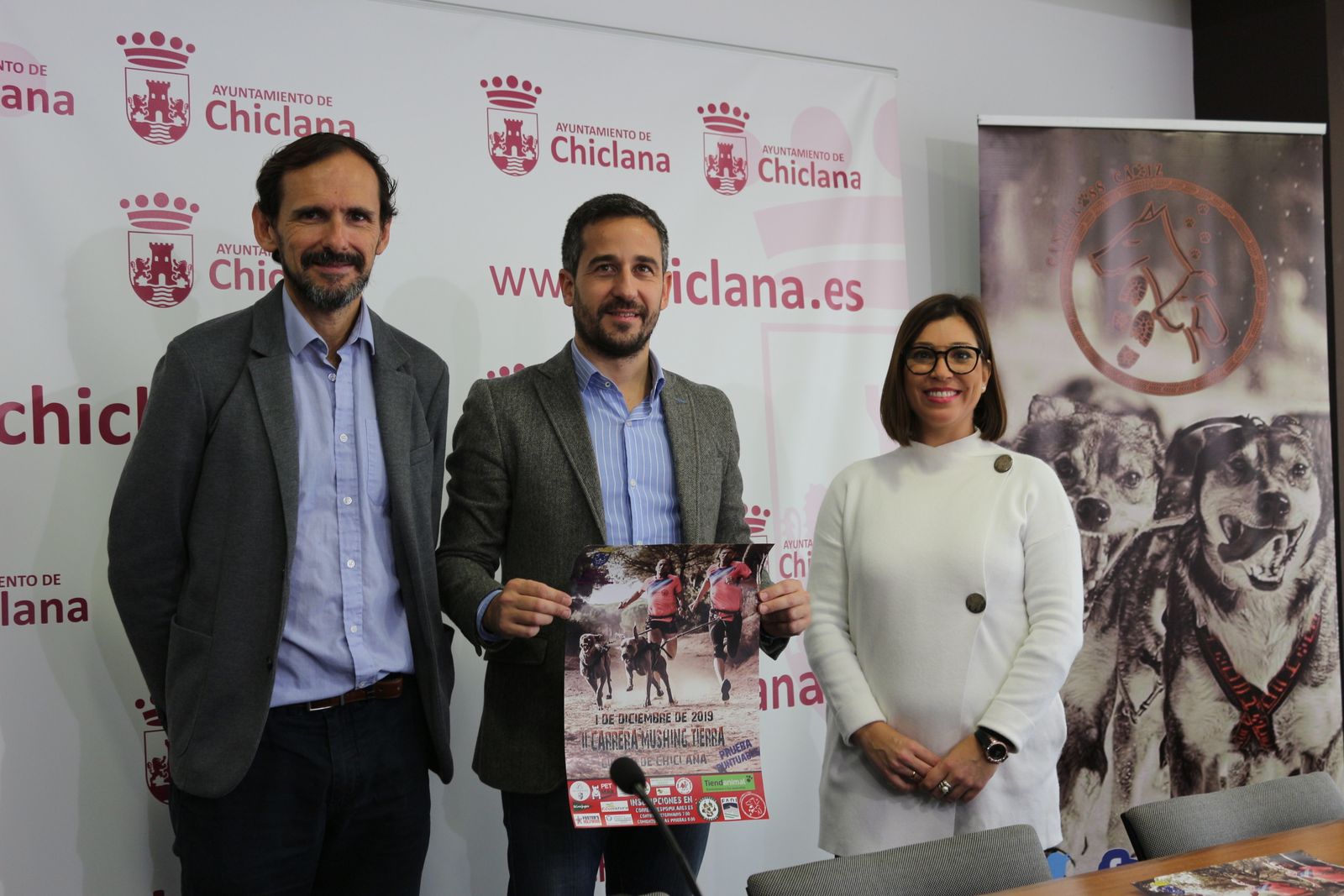 Presentación de la prueba deportiva canina que se celebra este fin de semana en Chiclana