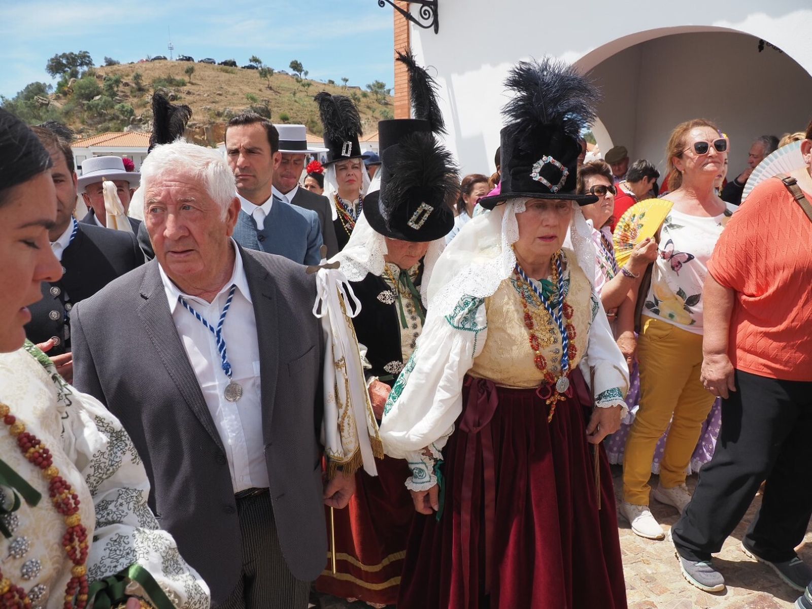 Romería de la Virgen de la Peña 2023 en la Puebla de Guzmán, en imágenes