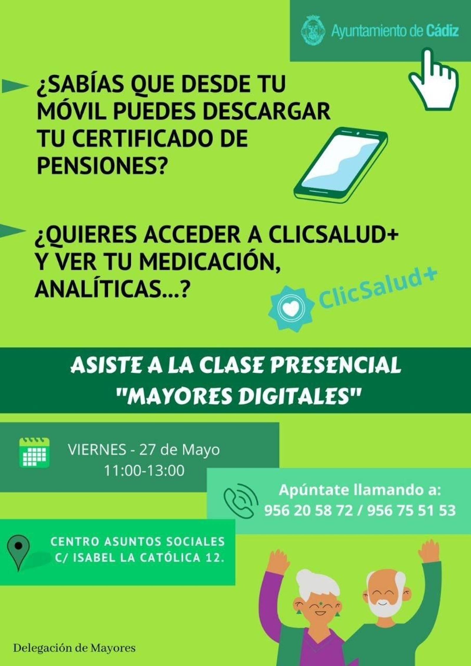 Cartel Competencias Digitales Mayores