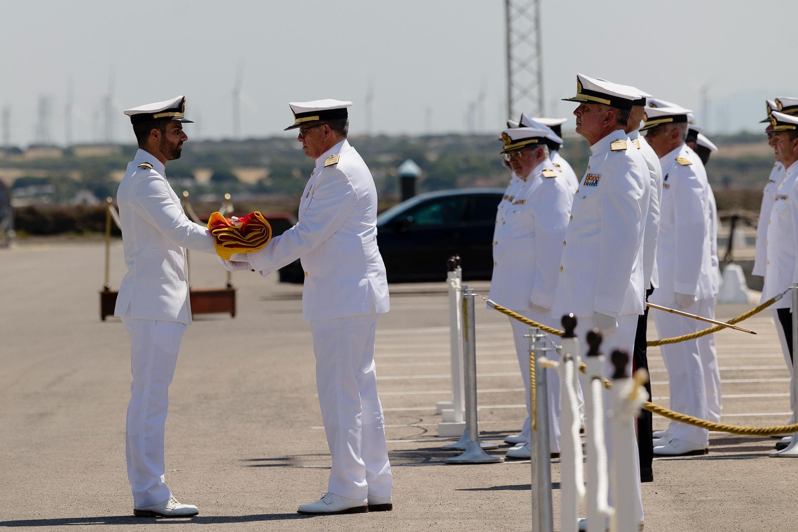 Las imagenes del acto de baja oficial del buque 'Contramaestre Casado' de la Armada