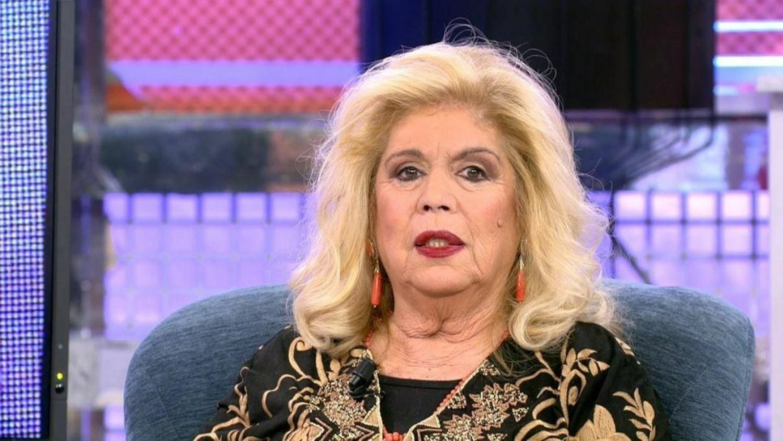 María Jiménez, en una de sus intervenciones en un programa de televisión.