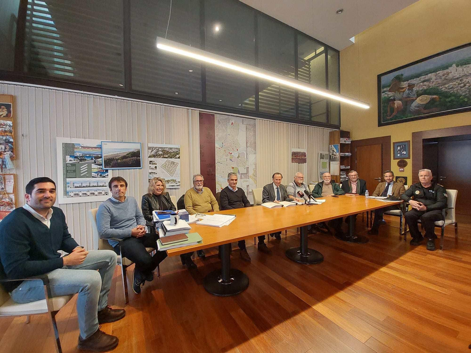 Un momento de la reunión.