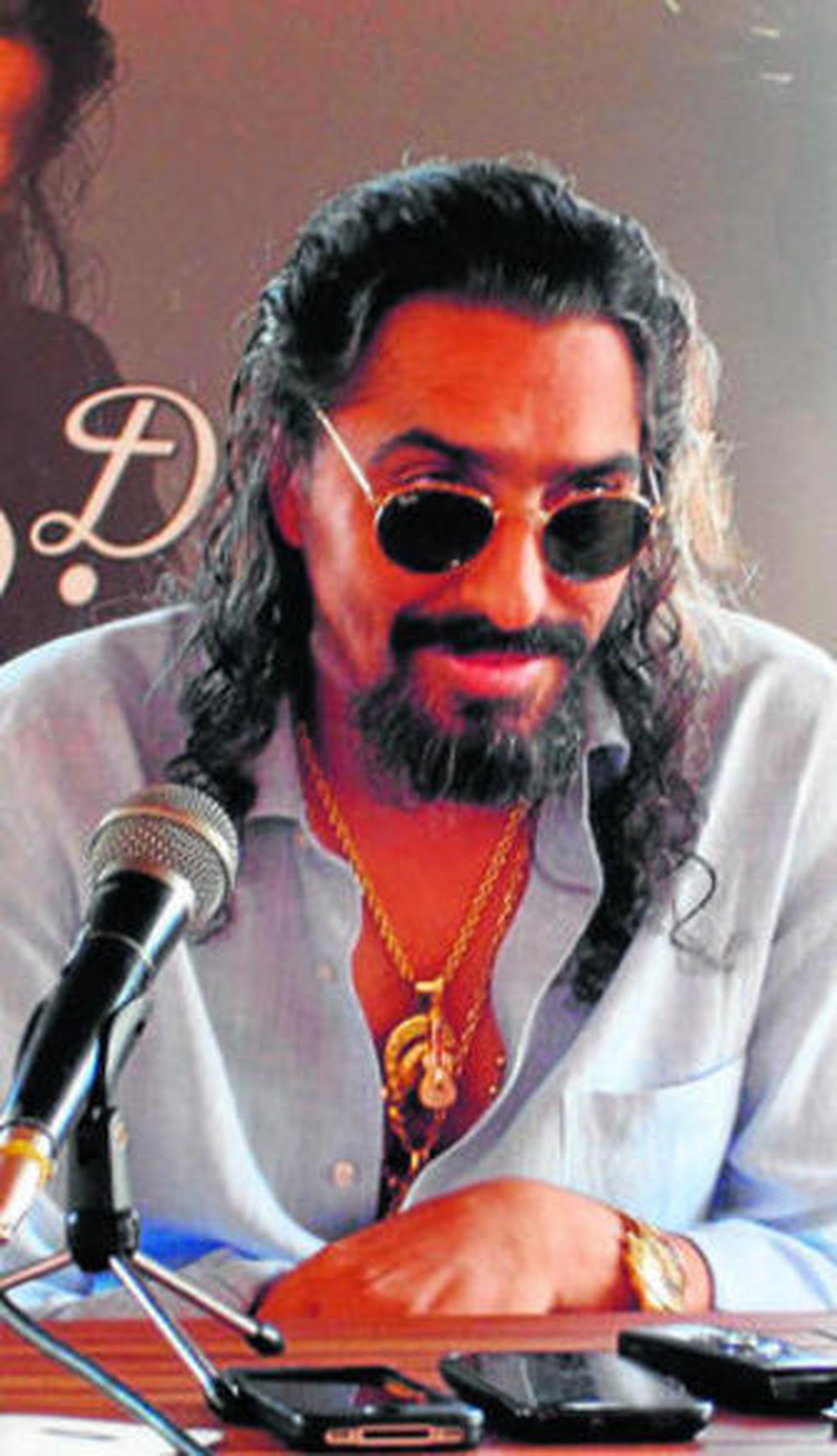 El cantaor Diego 'El Cigala', ayer, durante la rueda de prensa.