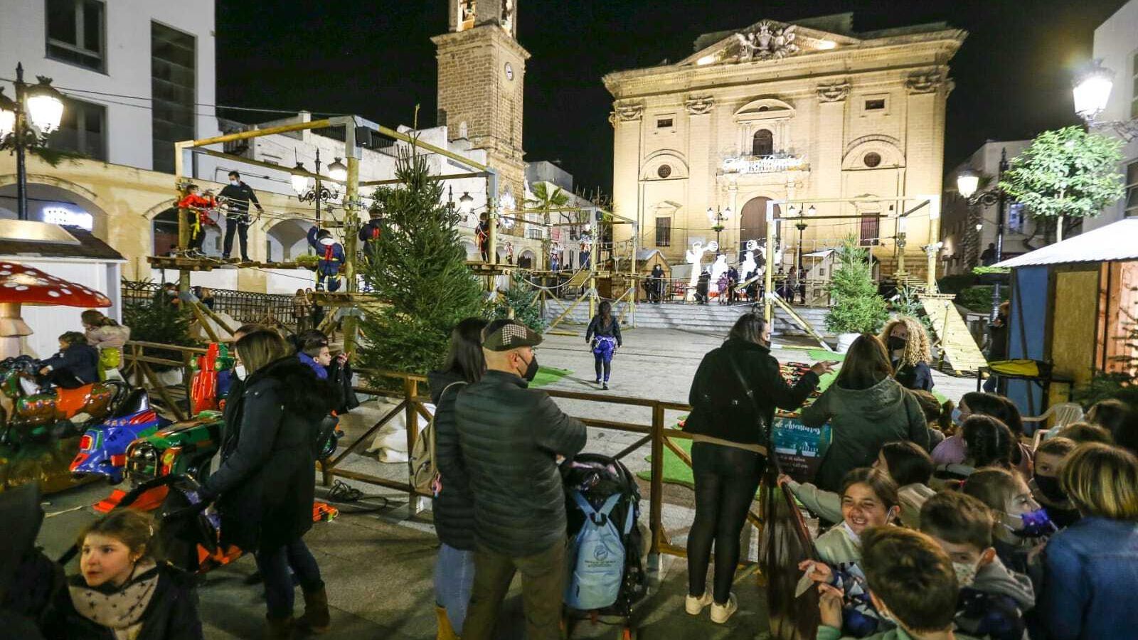 Parque de tirolinas y actividades con cuerdas, novedad en el programa de Navidad de este año.
