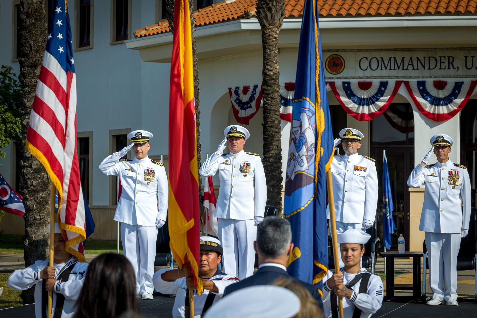 Las imágenes de la ceremonia de cambio de mando de EEUU en la Base de Rota
