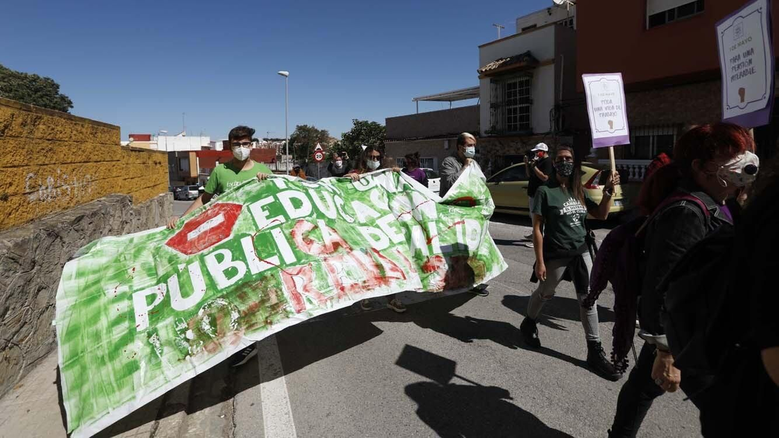 Las foto de la Manifestación del 1 de mayo celebrada por la CGT en Algeciras