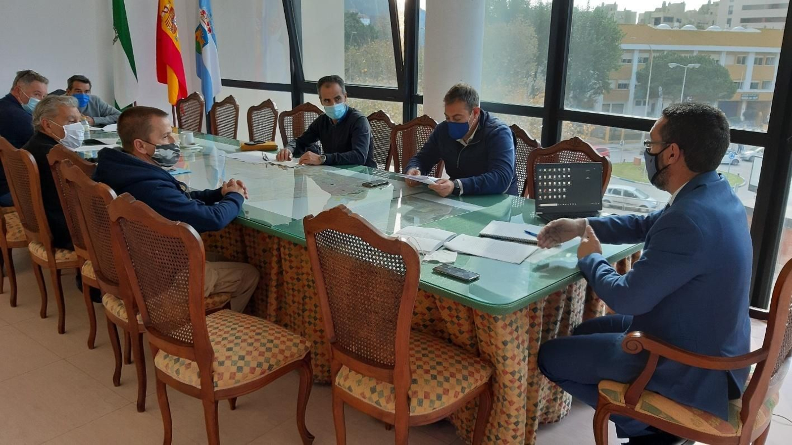 Reunión sobre las inundaciones en La Línea