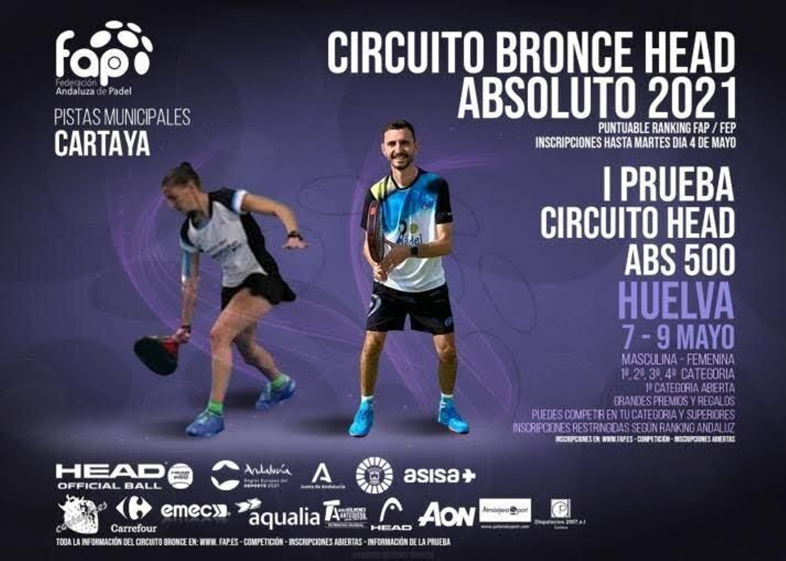 Prueba Circuito Head Cartaya 2021