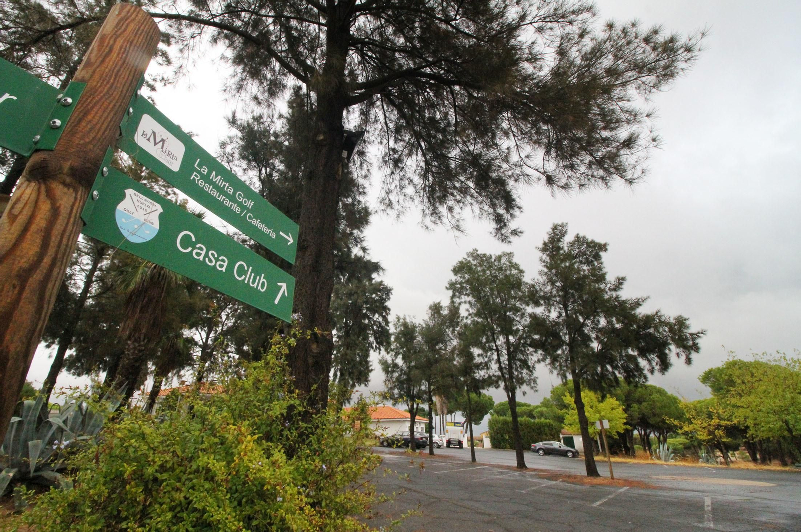 Imágenes del temporal de lluvia en Huelva.